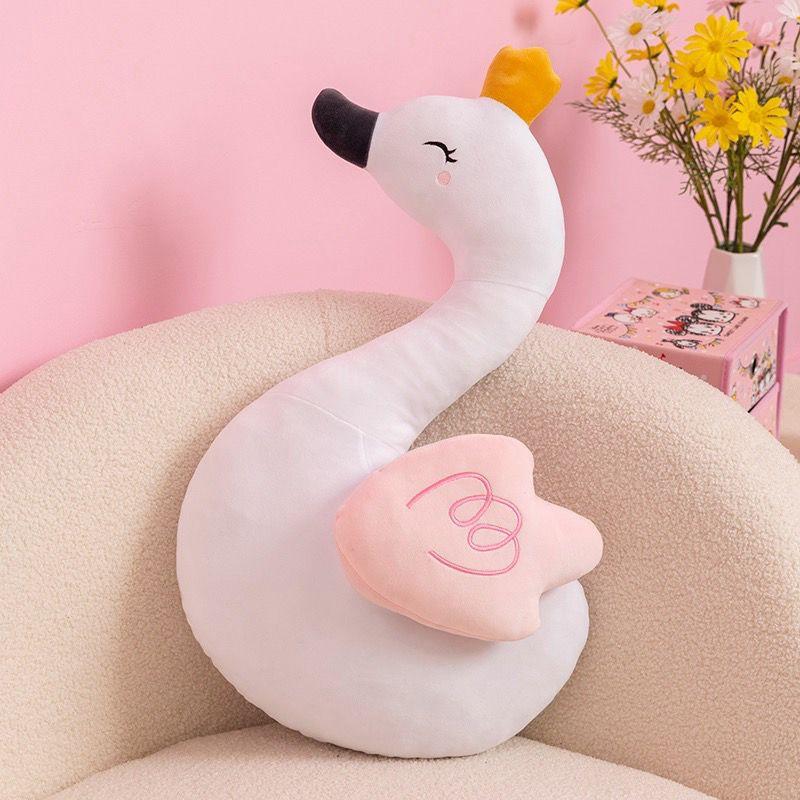 60cm Süßes Meeres-, Land- und Luft-Schwan-Stofftier Schnecke Mantarochen Schlaf-Kissen Kissen für Stuhl Puppe Festival Kindergeschenk 60cm