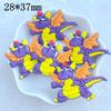 10pcs New Cute Cartoon Little Dinosaur Series PVC Flexible Glue Flat Back DIY Scrapbook Embellishment Phone Craft Decoration