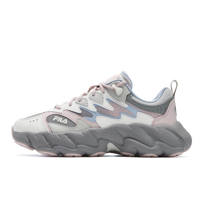 New FILA FERN 2 Abrasion Resistant, Breathable, Lightweight Low top Casual Shoes Women's Pink Gray F12W541135FRR