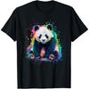 Panda Men's Women's Colourful Watercolour Panda T-Shirt