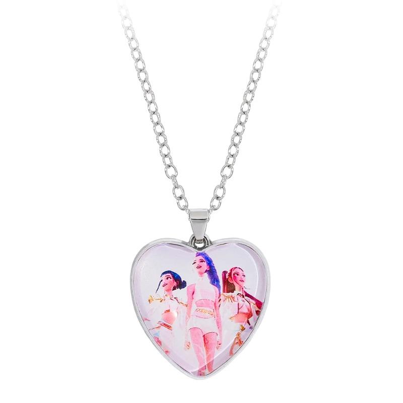 

Latest Kpop Devil Hunter anime necklace heart-shaped ceiling fan gift party supplies birthday present High Quality