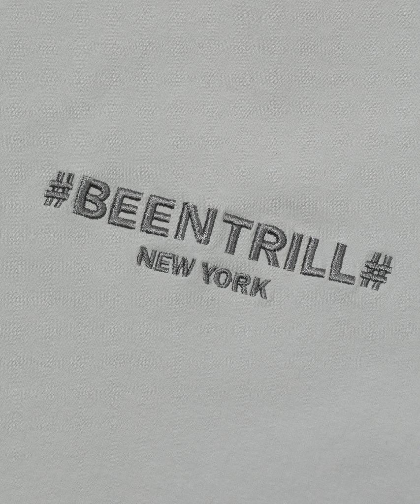 Beentrill Woven Tech Mandarin Collar Anorak Jumper (Light Gray)