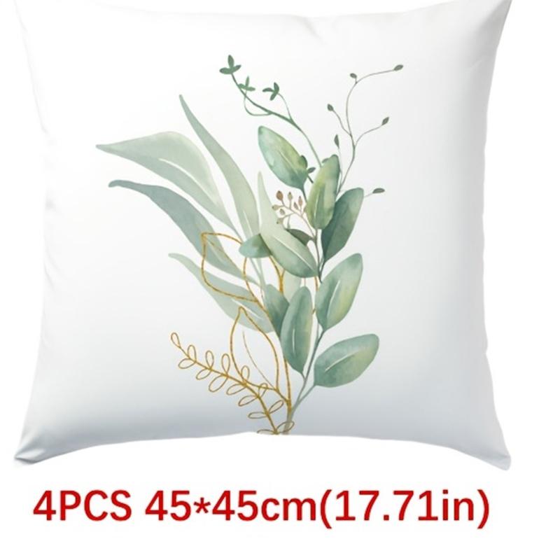 Floral Printed Pillows Home Sweet Home Family Decor Polyester Pillowcase, Sofa Decorative Cushion Cov Headboard Pillow
