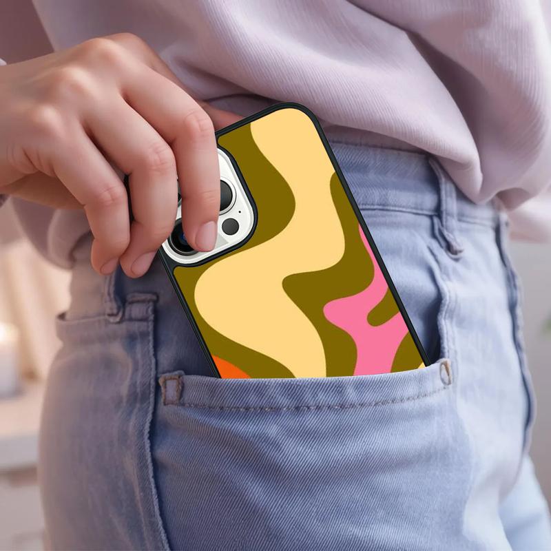 Liquid Swirl Abstract Beige Sage Green Phone Case For iPhone 17 Air 15 16e 14 13 Pro Max Coque 12 11 Pro Max PLUS cover