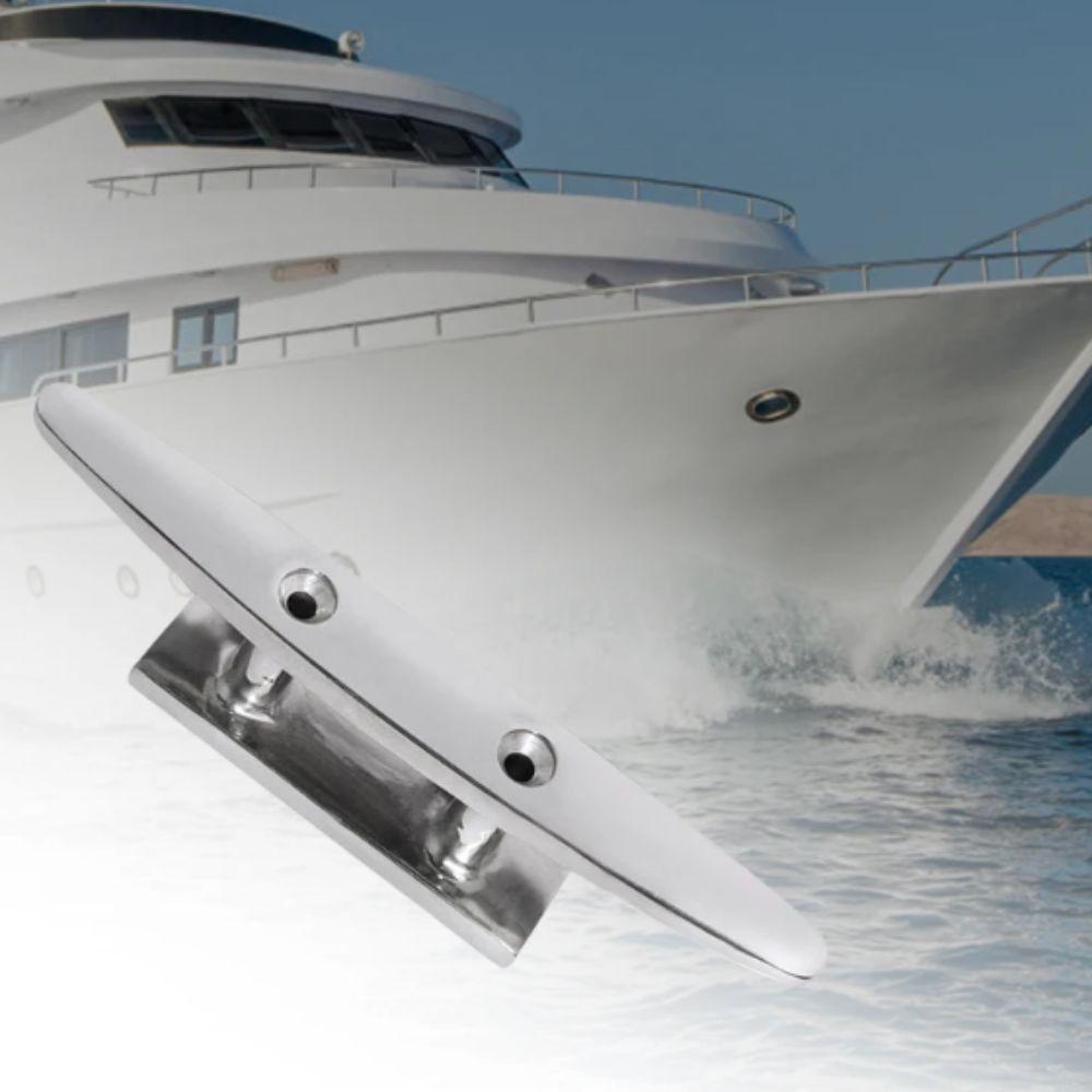 Polished Finish Mooring Cleat 316 Stainless Steel Combo Cleat Marine Cleat  Boat Application