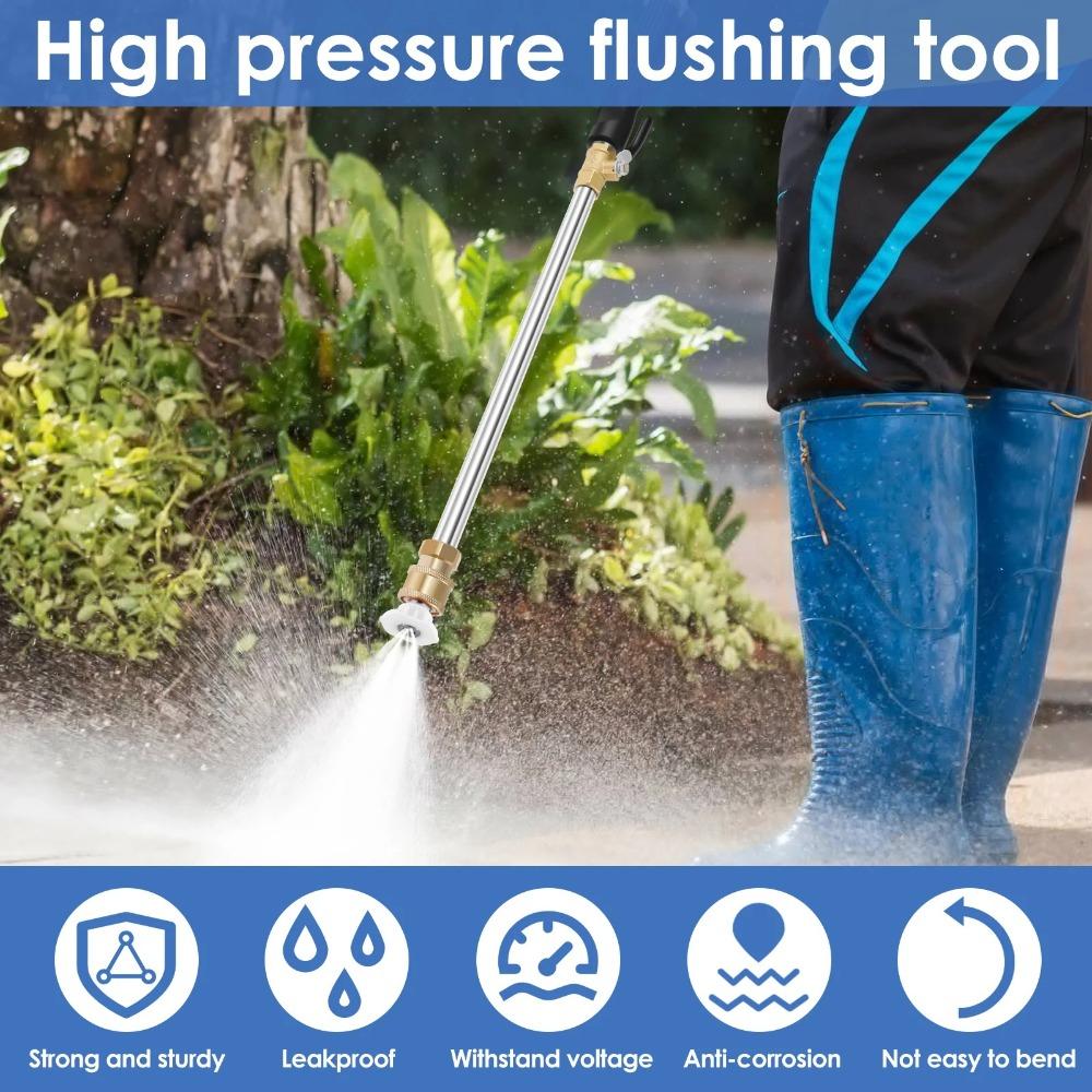 Heavy-Duty Metal Jet High Pressure Power Washer Water Hose Nozzle  Garden Irrigation