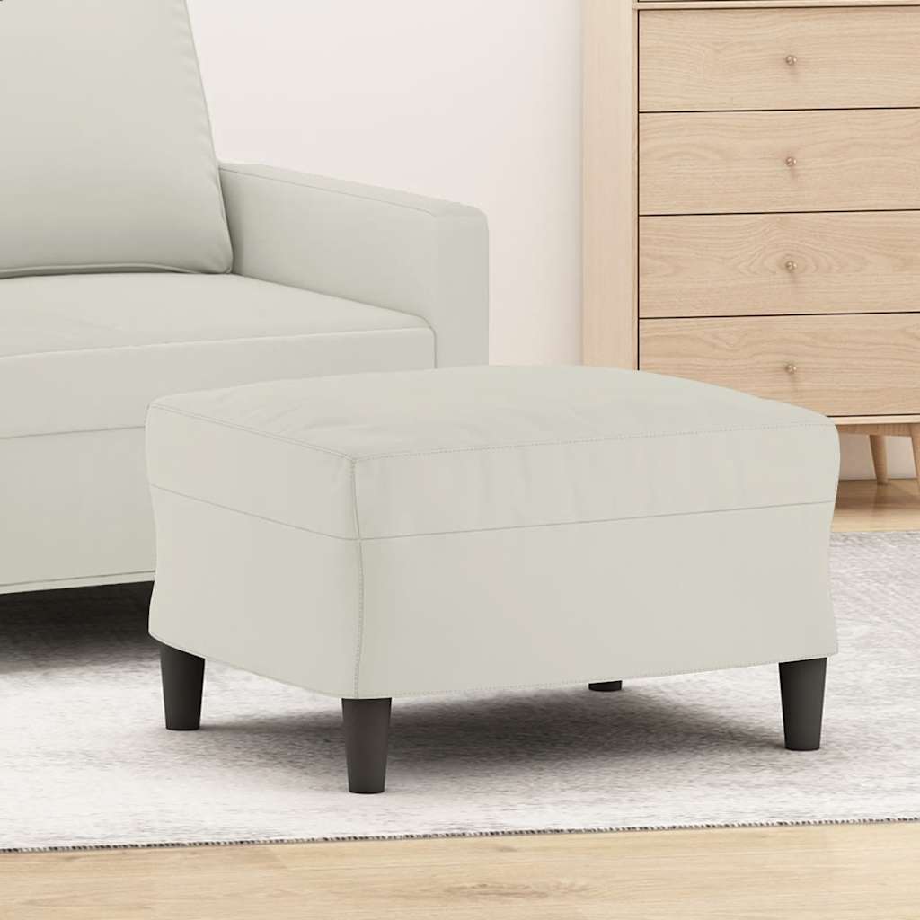 Footstool Cream 60x50x41 Cm Velvet