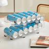 Expandable Beverage Storage Box Double-layer Storage Organizer Bin  Rolling Can Organizer
