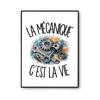 Poster Mechanics Is Life | Photo Paper Poster 310 G Pearlescent Finish Size A4 | Wall Decoration Living Room Bedroom