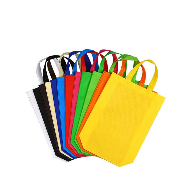 12/30pcs Non Woven Tote Bags Reusable Shopping Bags with Handles for Birthday Wedding Groceries Retail Parties
