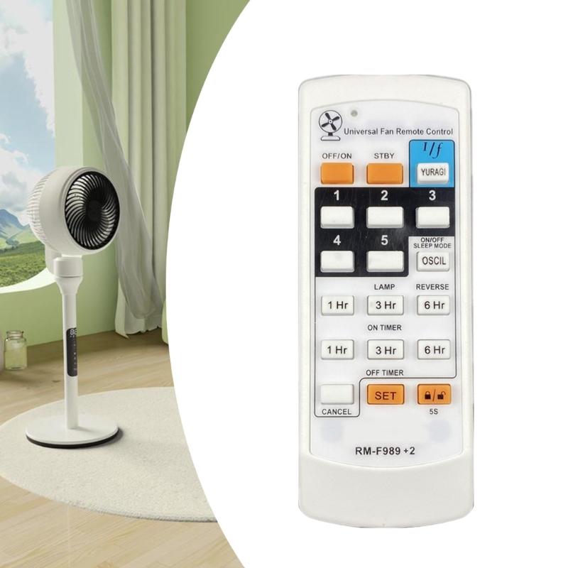 Electric Fan Remote Control for RM-F989+2 Universal Ceiling Fan Directly Replacement Remote Controller Accessories