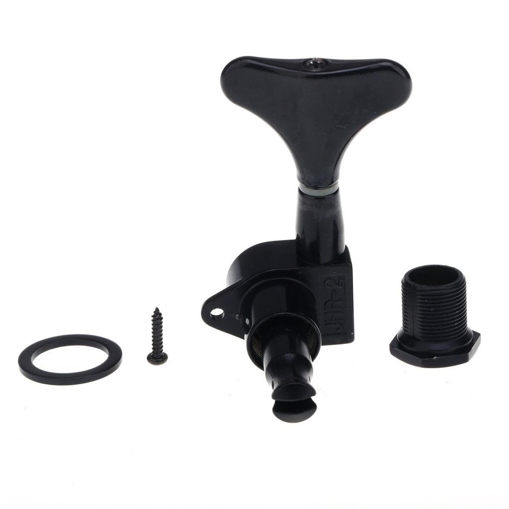 Musiclily Pro Bass Gear for Electric Black L2+R2 Tuners, 171 Ratio, 4-String Ibanez-Style Basses,