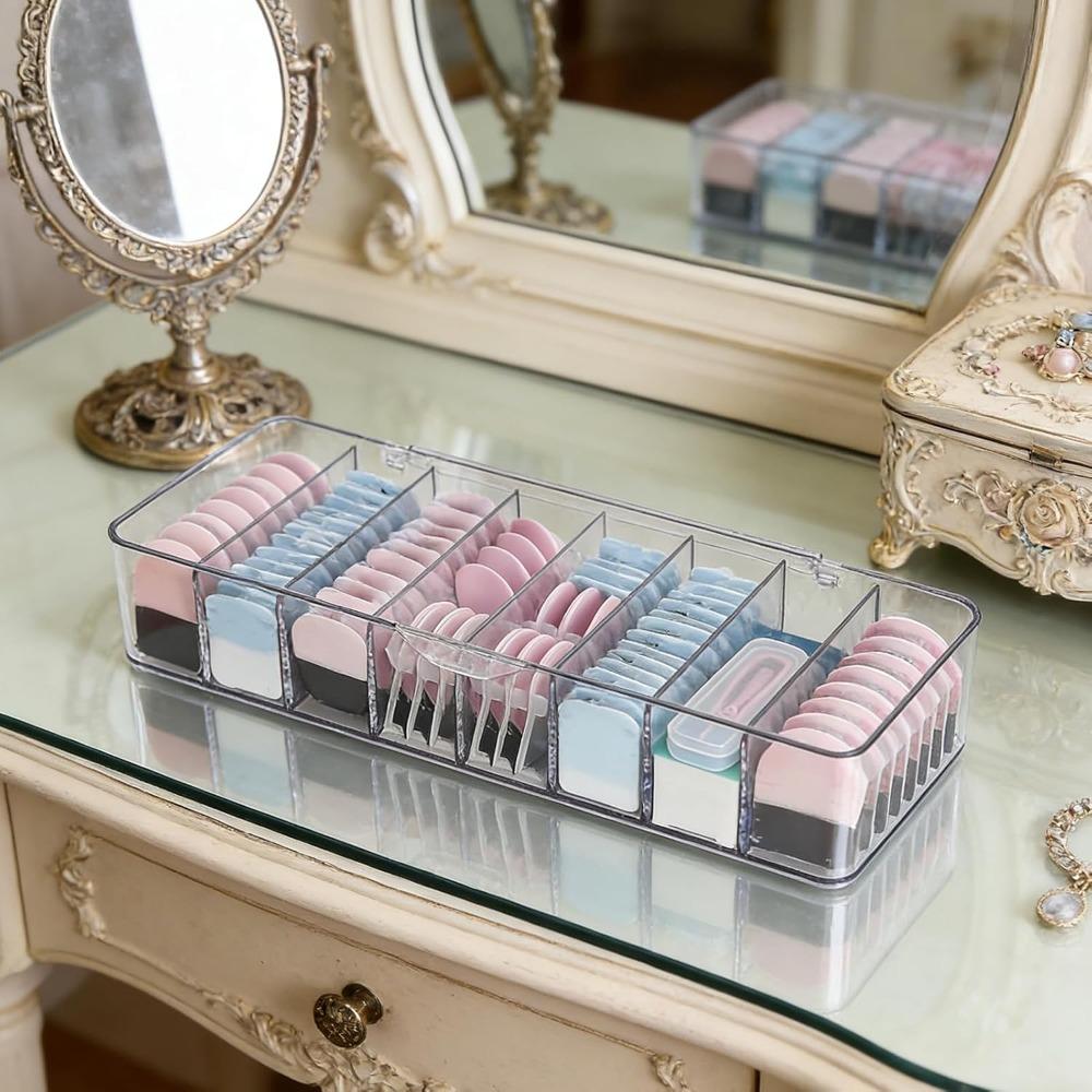 Large Capacity Eye Decorative Lens Storage Box Dustproof Lid Eye Decorative Lens Holder Countertop