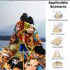1Pc One Piece Adventure Flannel Blanket, Soft And Comfortable, Casual Warm, Camping Travel, Christmas, Halloween Xmas Gift L1416
