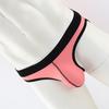 Men Briefs Ribbed Good Stretch Big Pouch Low Waist Color Block U Convex Close Fit Underpants Panties for Honeymoon