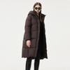 Tanboer Damen TBF530836Z Lange Verdickte Daunenjacke mit Kapuze