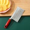 2Pcs Stainless Steel Potato Cutter Chopper Vegetable Fruit Crinkle Corrugated Slicer Egg Salad Ingredient Cutter Kitchen Gadget