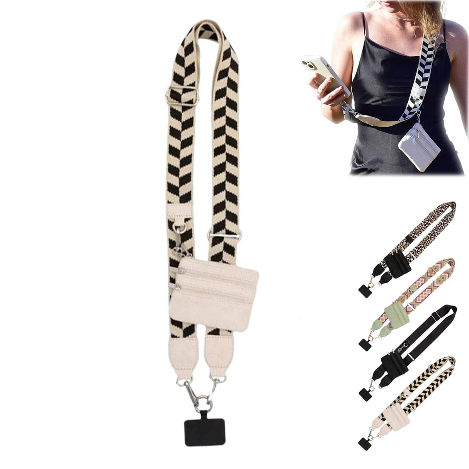 

Ремешок для телефона с чехлом на молнии, зажим и ремешок для телефона, ремешок для телефона Rationalu, шнурок для телефона через плечо с чехлом на молнии