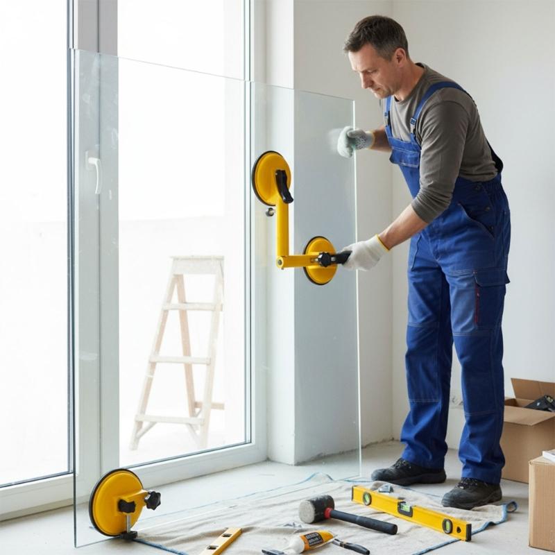 Heavy Duty 4.65" Vacuum Suction Levelers Accuracy Gaps Adjustment 0 2Inch Ranges Solid Aluminum Alloy Construction