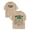 Men's Washed and Old Cotton Short-sleeved T-shirt, American Retro Loose Version, High Street Cool Trendy Men, Street Style, Machine Washable