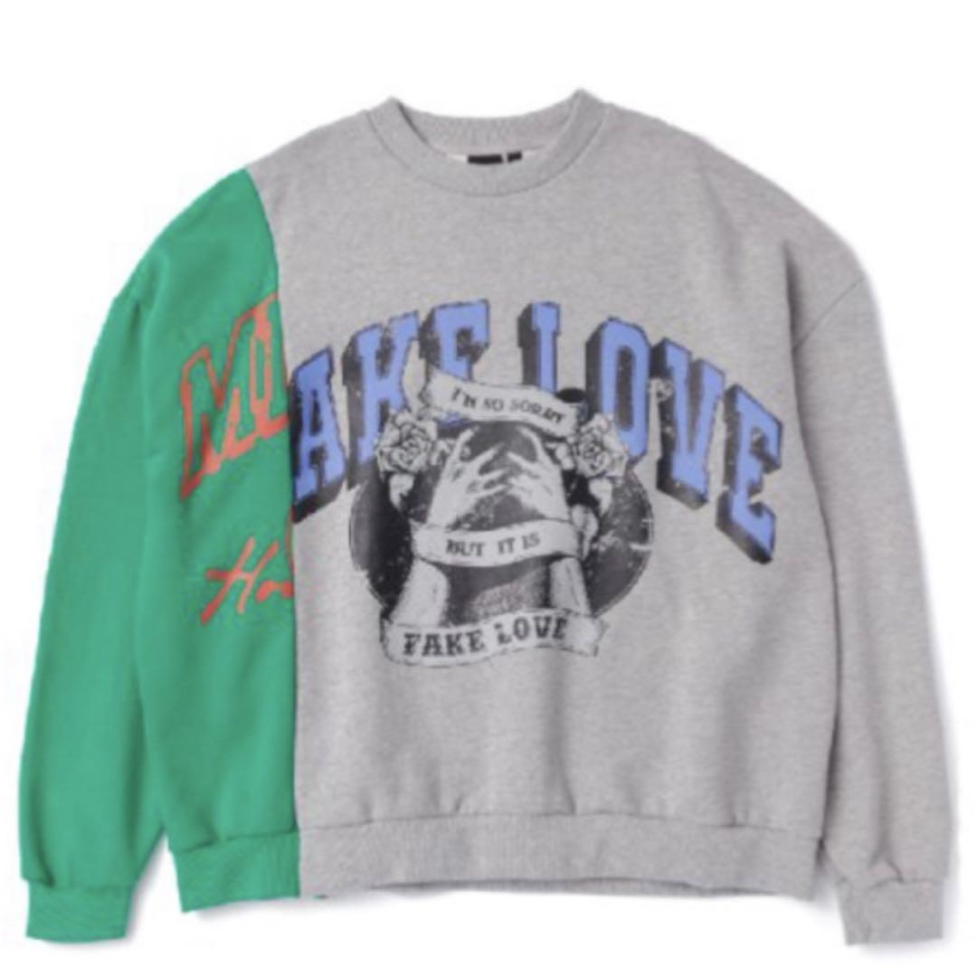 

[USED] BTS VARSITY SWEATSHIRT10 M size with tag