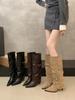 But knee boots women's pointed boots, new high-heeled boots in autumn and winter 2025, Spice Girls stiletto pants boots