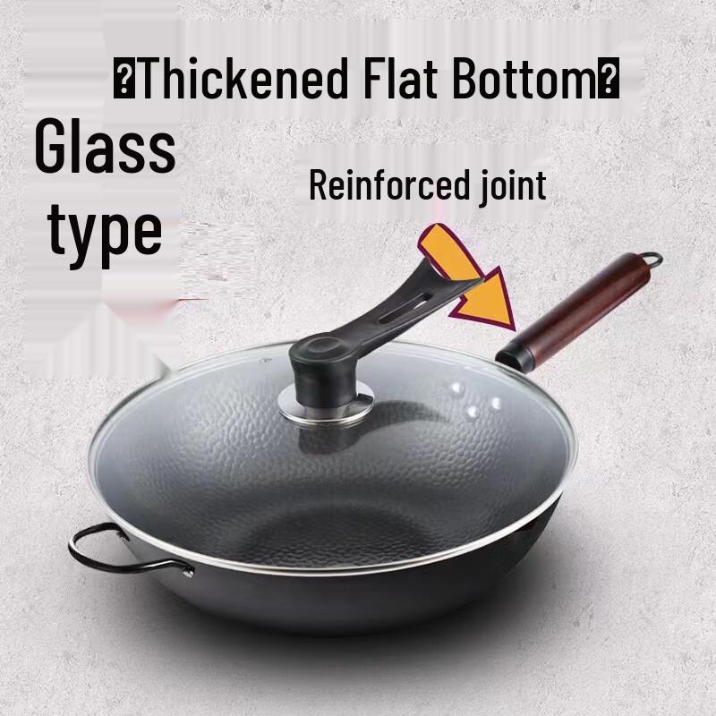 Yoshida Craftsman 34CM Forged Uncoated Iron Wok