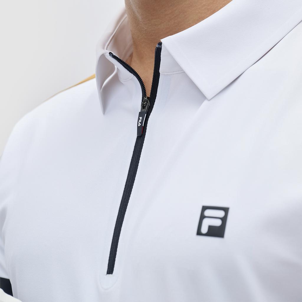 New FILA Polo Shirts Men's Jade White A11M435113FWT