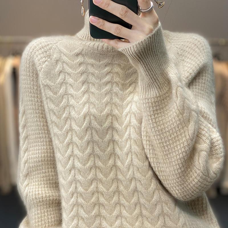 

Fashion Turtleneck Sweater Women Autumn Winter Pullover Jumper Pull Streetwear Casual Knitted XXS дубильна кора