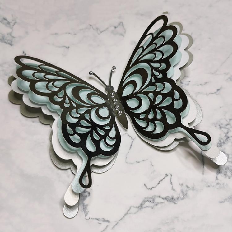 Four-layer for Butterfly Metal Cutting Dies Embossing Scrapbooking Photo Album