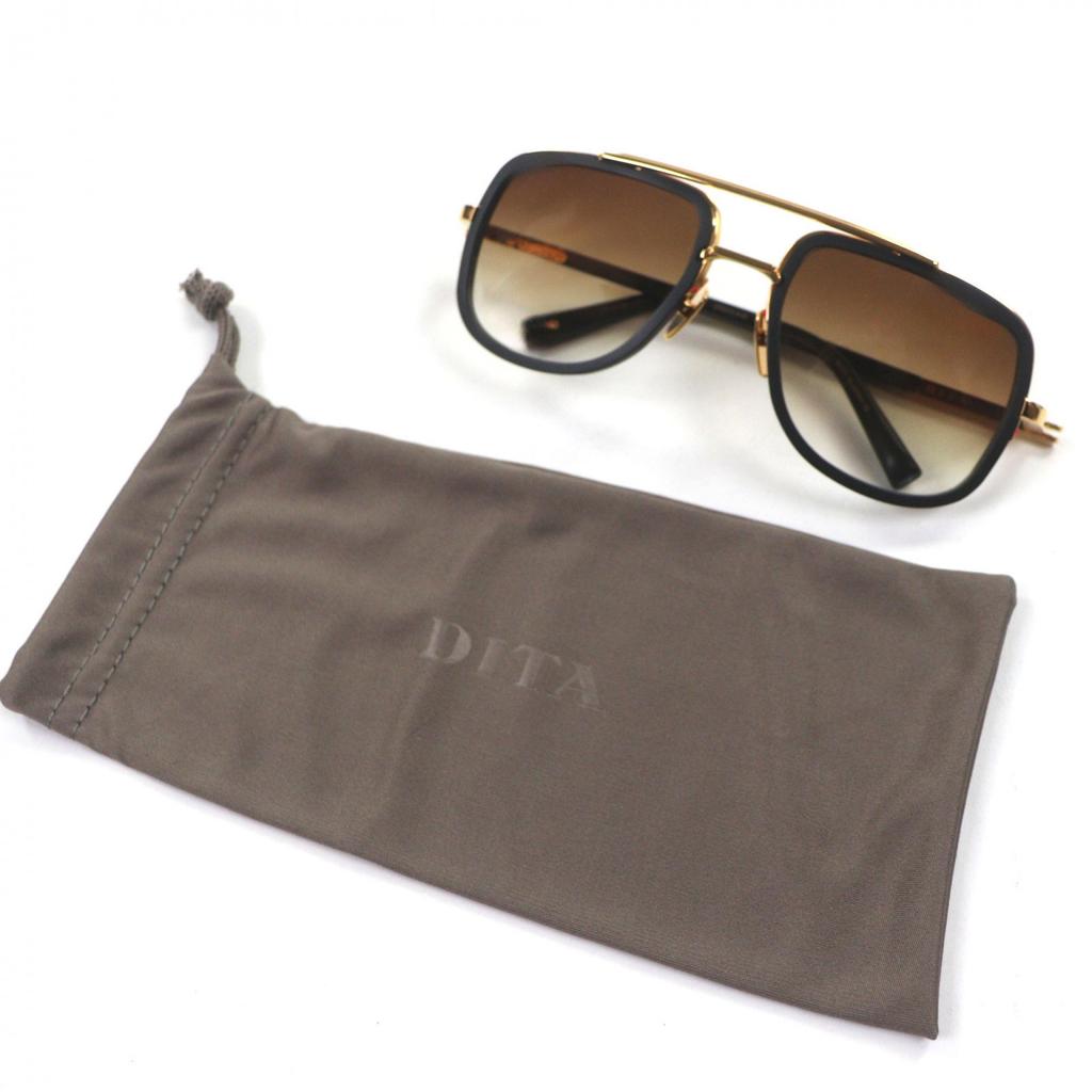 Excellent DITA sunglasses MACH-S Eyewear gold mens DTS412 Used