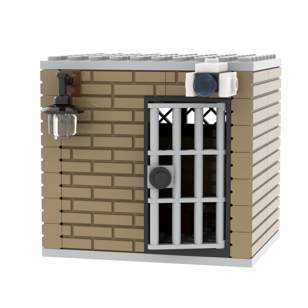 Jail Prison Cell Police Thief Building Blocks Toy Collection Kids Assembly Classic Brick Souvenir Decoration