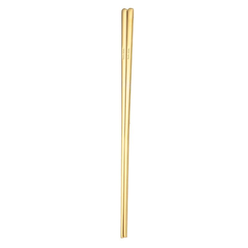 304 Stainless Steel Chopsticks Barbecue Restaurant Solid Korean Chopsticks Household Korean Gift Chopsticks
