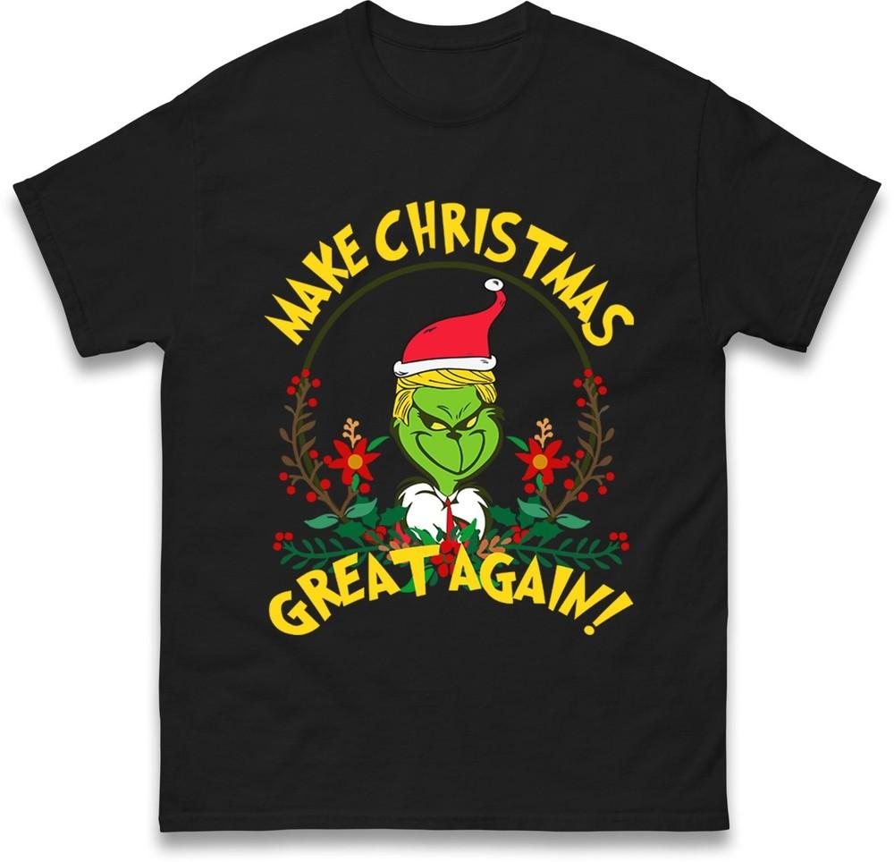 Donald Trump Christmas Tshirt Maga Make Christmas Great Again Funny Gift Top