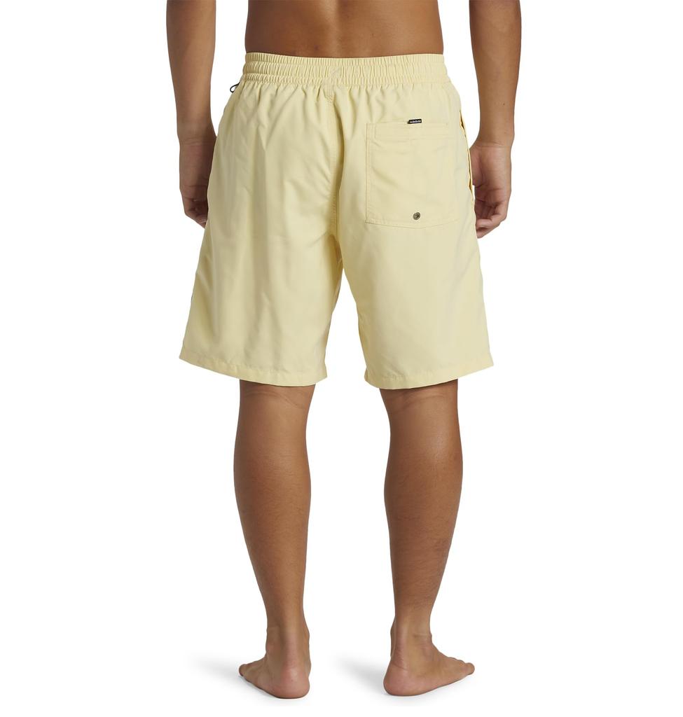 Quiksilver JAM Shorts, Double Piping, 19-inch Length, with Inner Shorts, AQYJV03157 YED0, Small