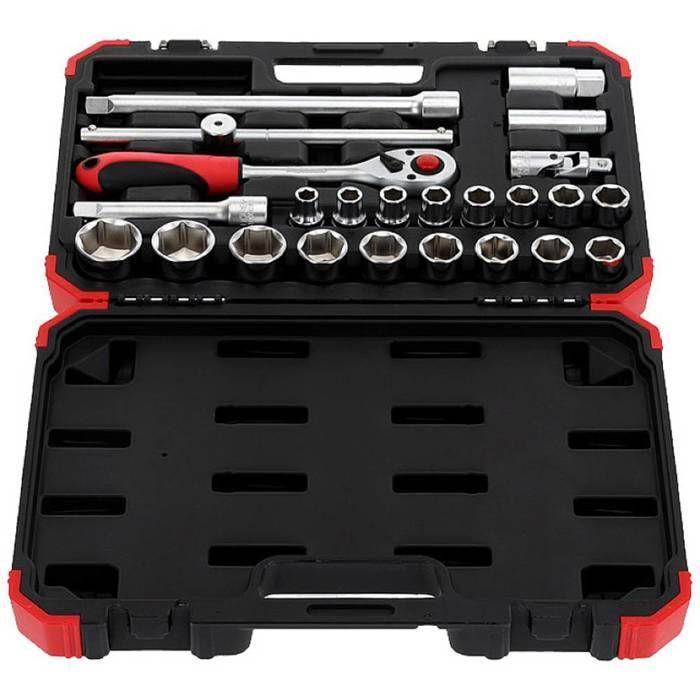 Gedore Red R69003024 24-piece Socket Wrench Set 3300055 | Socket Pouch - Gun - Syringe