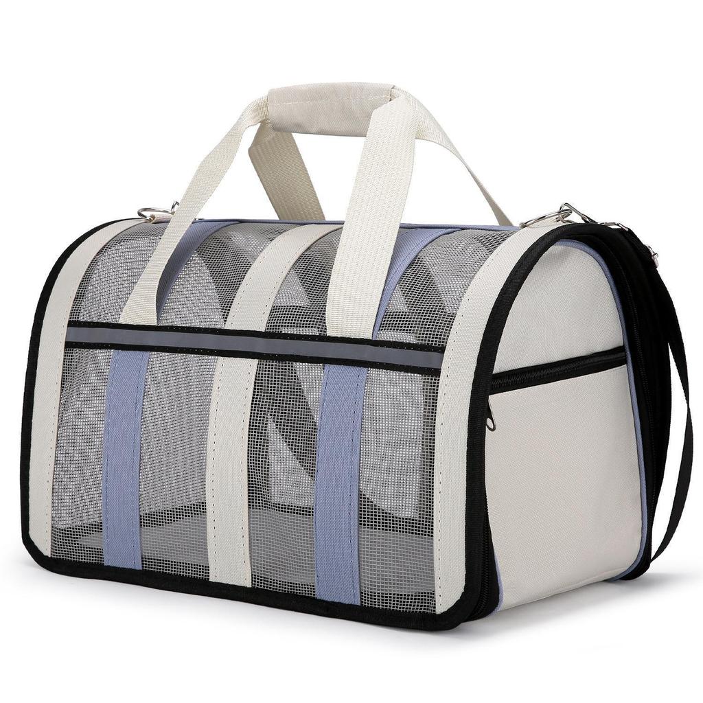 Portable Foldable Cat Carrier: Spacious, Breathable Pet Capsule for Travel