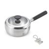 Stainless Steel Saucepan with Hammered Yukihira Saucepan with Made In Includes Original Tag J-kitchens Texture, Lid, 18cm, Rust-Resistant,