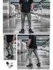 Men's Casual Slim Fit Summer Pants, Solid Color, Drawstring, Cuffed, Fashionable.