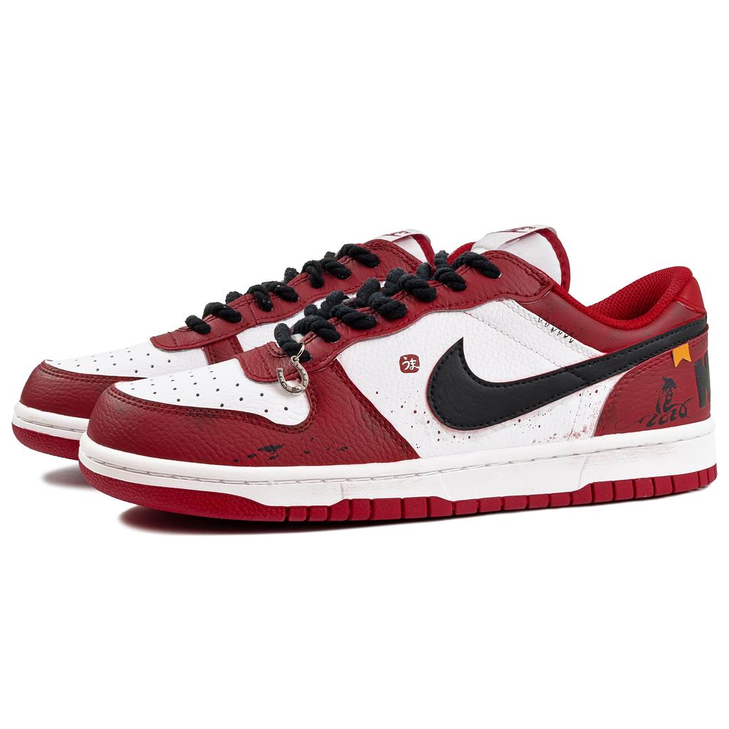 Nike Big Jiyutengma MONE Manufacturing Leather Abrasion Resistant, Lightweight, And Breathable Low Top Skateboard Shoes 355152-150(Team177-)