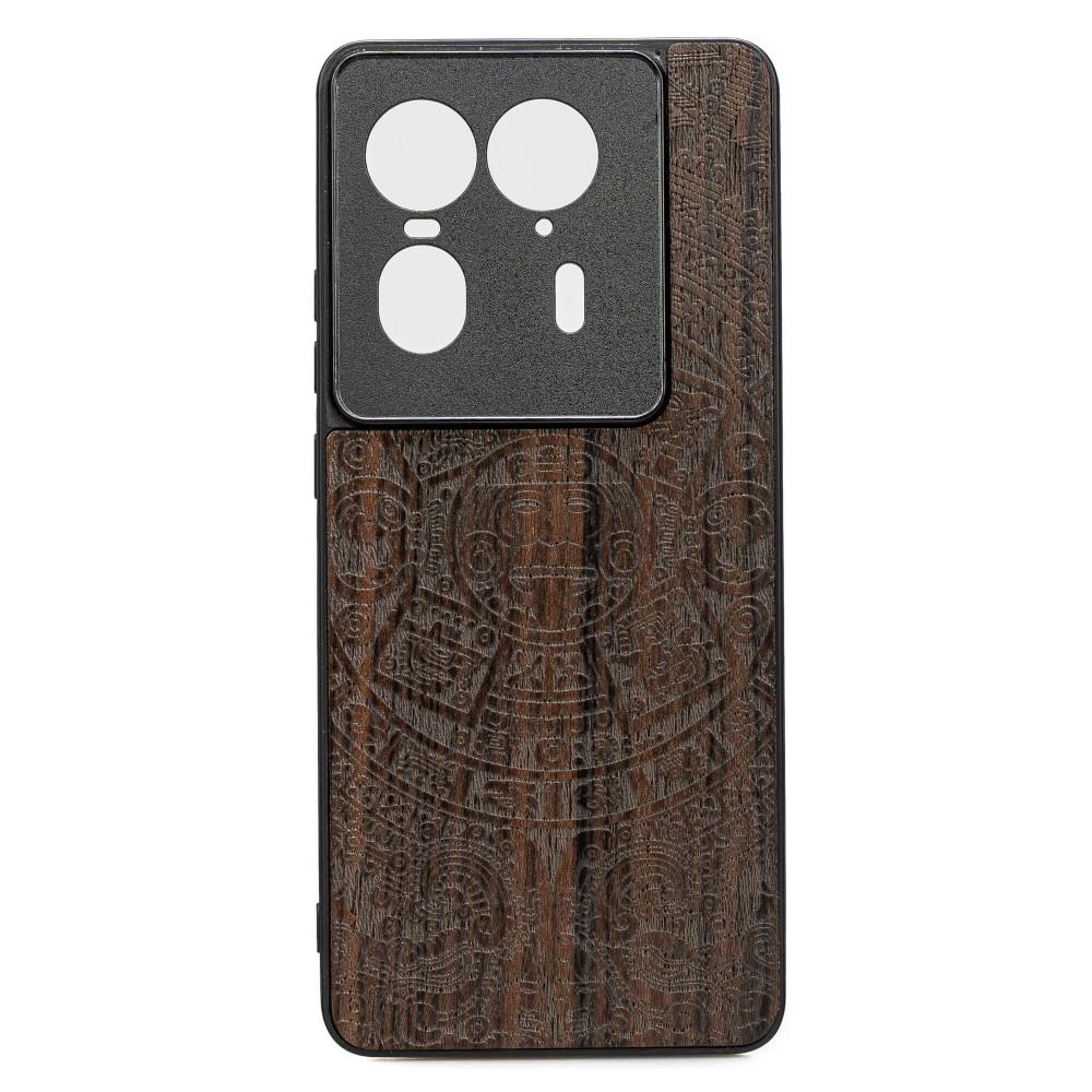 Bewood Wooden Case for Motorola Edge 50 Ultra Aztec Calendar Ziricote