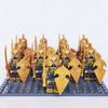 13 Pcs Demon World Noldor Elf Soldier Minifigures, Building Blocks Army Set with Spear Crossbow Axe, Educational Bricks Kid Toys