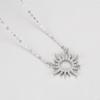 Tancise S925 Sterling Silver Light Luxury Hollowed Out Moon Pendant Necklace Women's Fashion Versatile Necklace