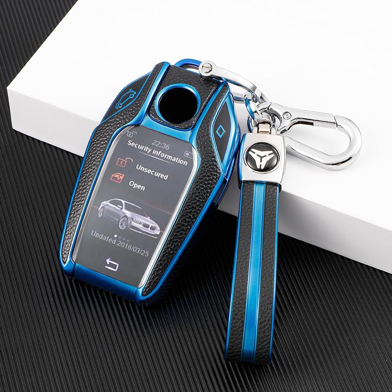 For BMW 5 7 Series G11 G12 G30 G31 G32 I8 I12 I15 G01 X3 G02 X4 G05 X5 G07 X7 Car Smart Key Case Protective Cover Shell Bag
