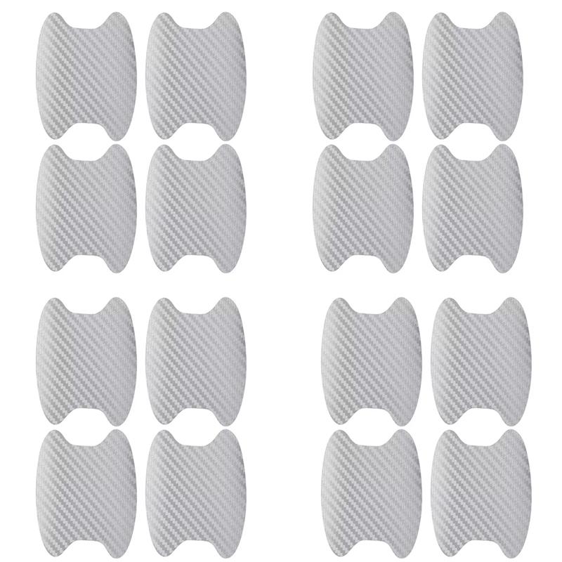 4Pcs Car Door Sticker Carbon Fiber Scratches Resistant Cover Auto Handle Protection Film Exterior Styling Car Accessories