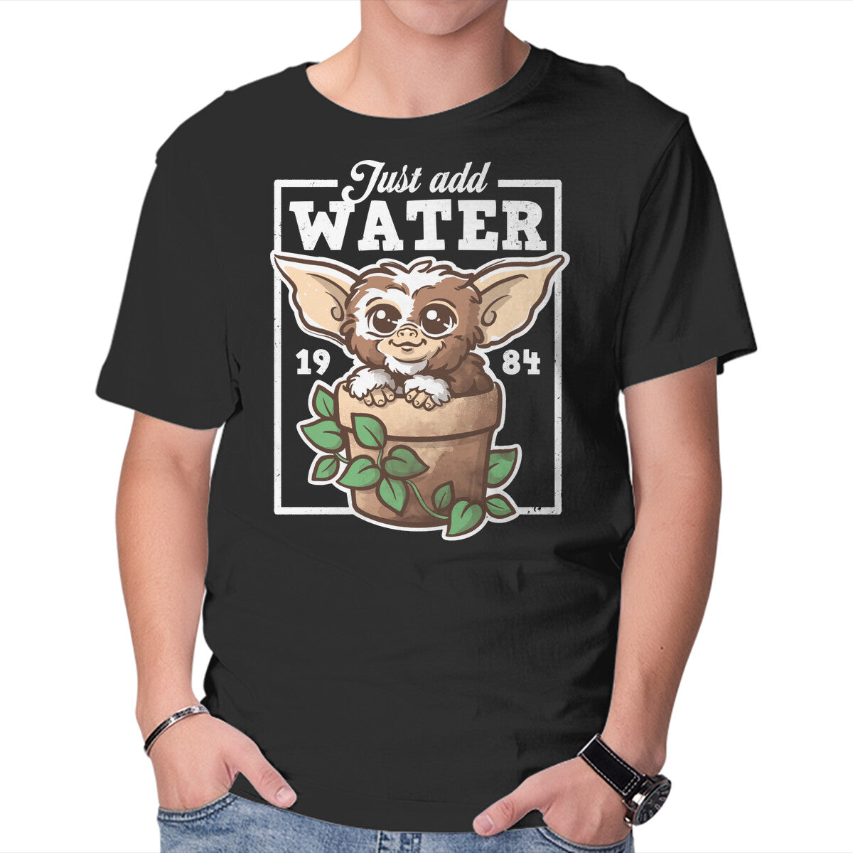 Unisex Crew Neck T-Shirt Just Add Water Graphic Short Sleeve Casual Tee XXXXL