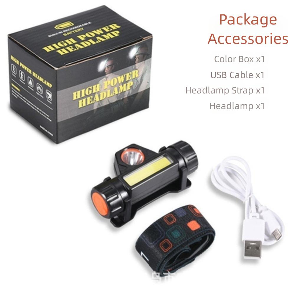 

Super Bright COB LED Headlamp Waterproof USB Headlamp Portable Magnetic Headlight Camping