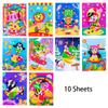 10ks kreslených barevných samolepek z EVA 3D pěnové puzzle DIY hra pro děti Dárek k narozeninám Více vzorů Hračky pro rané učení