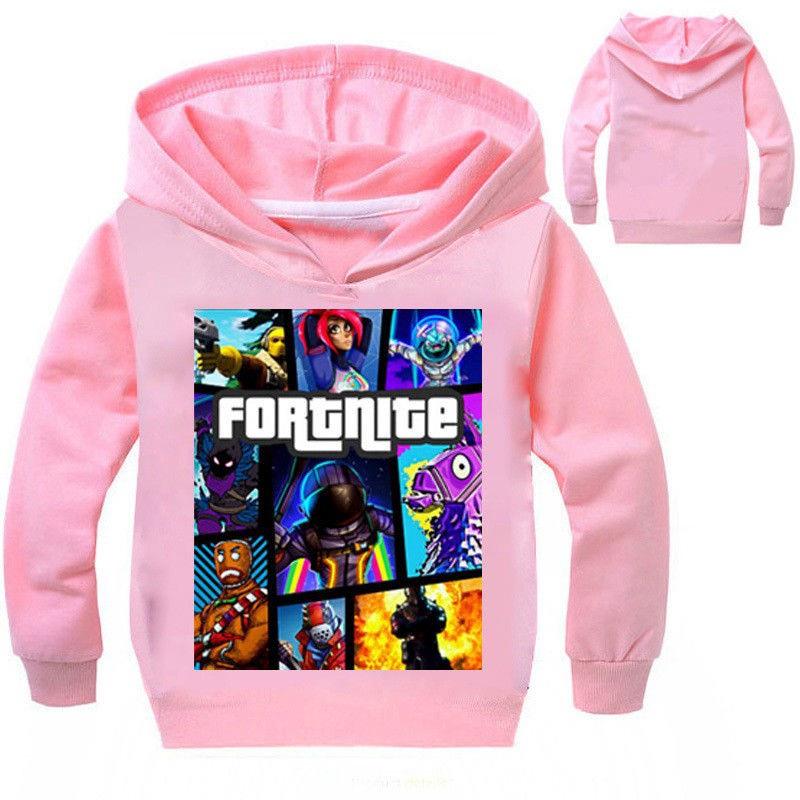 Game Kids Fortnite Hoodie Boys Girls Hoody Tops Jumper Sweatshirt Pullover