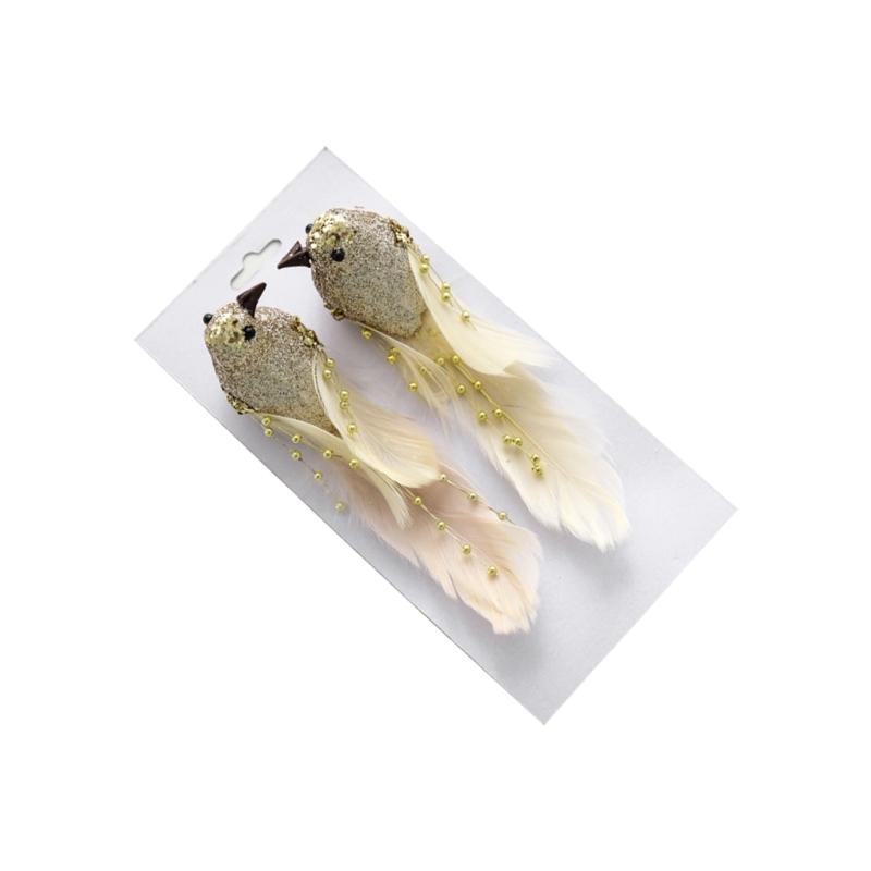 Realistische gefiederte Weihnachtsdekoration Vögel Sichere Schaumstoffmaterialien Ornament